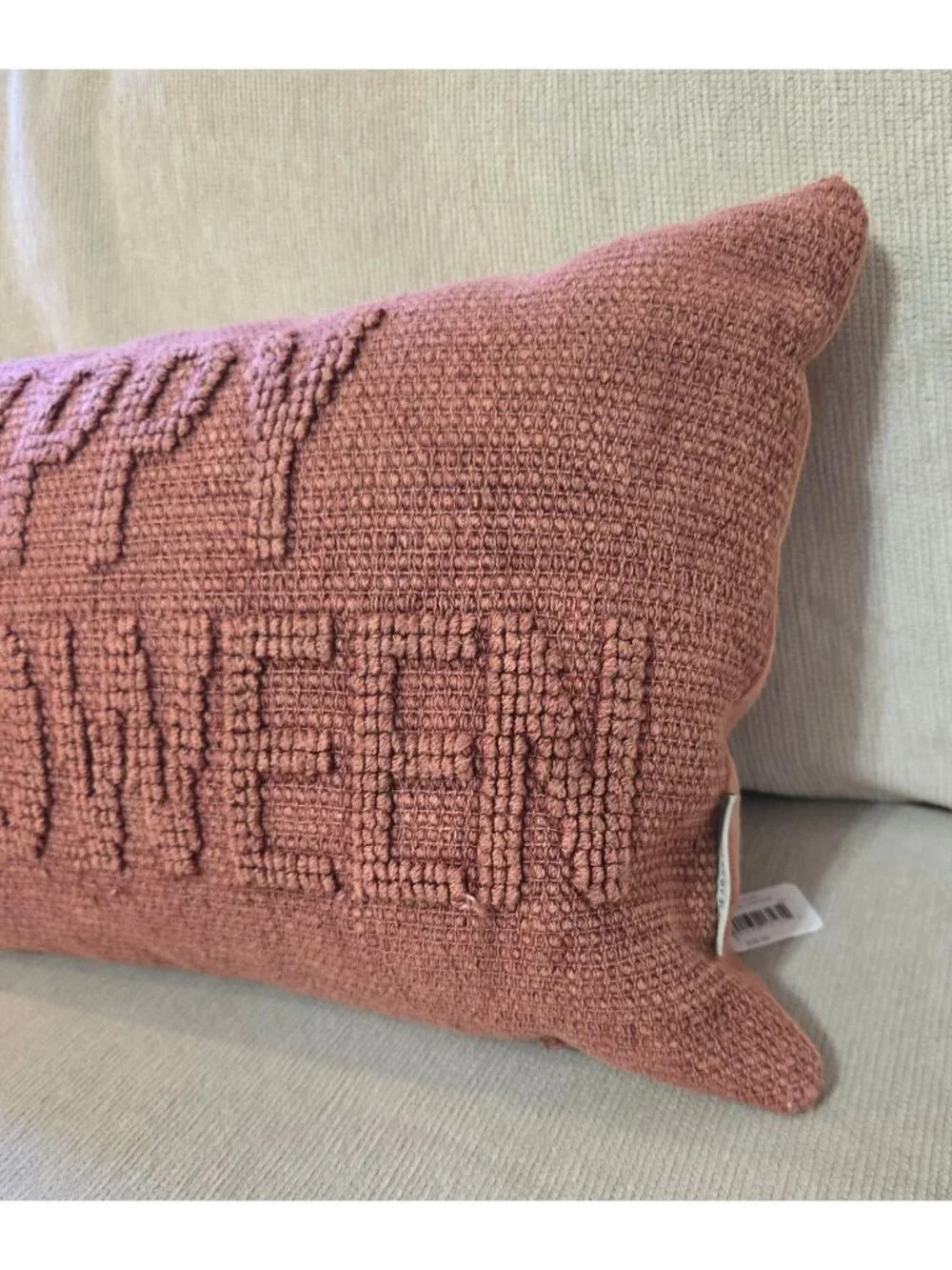 Happy Halloween Throw Pillow Primitives By Kathy Muted Orange 12